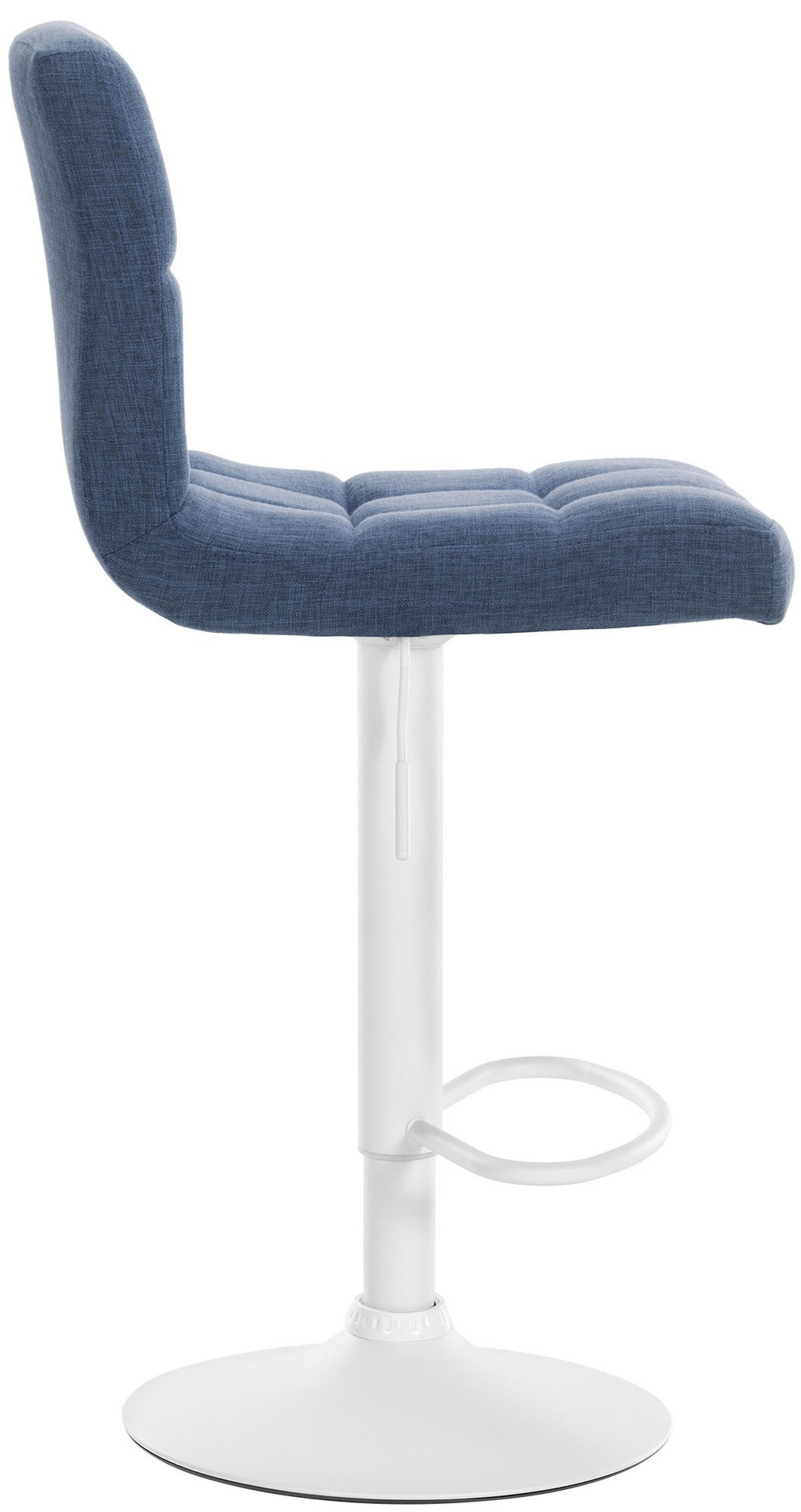 BARHOCKER 2er Set Stoff blau - Blau, Textil/Metall (46/94/47cm) - CLP