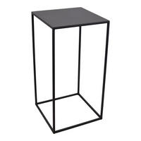 BLUMENTISCH Square Schwarz - Schwarz, Metall (36/36/70cm) - LOFT42