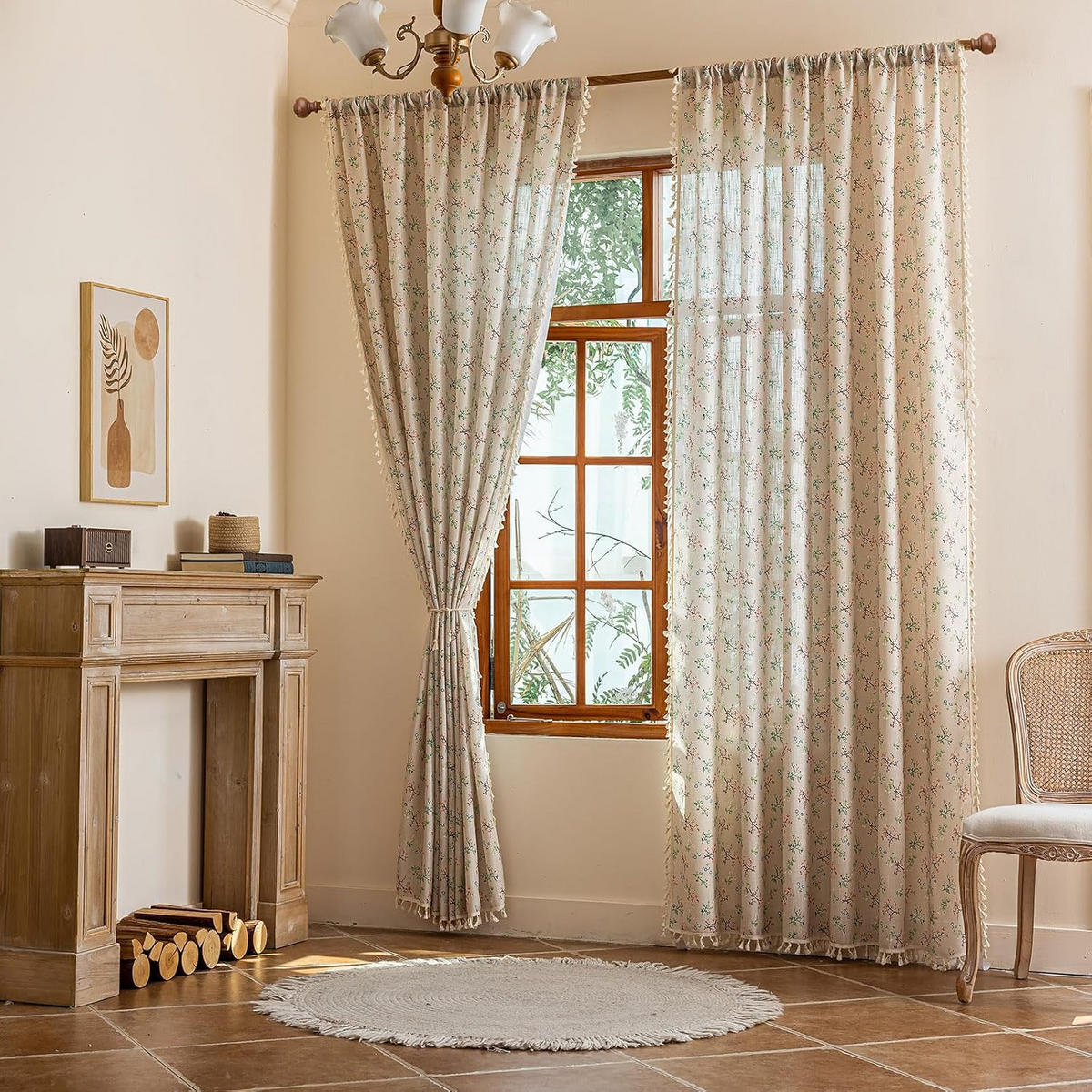 VORHÄNGE – 214 cm hoch x 132 cm breit – zweiteilig - Multicolor, Textil (35/30cm)