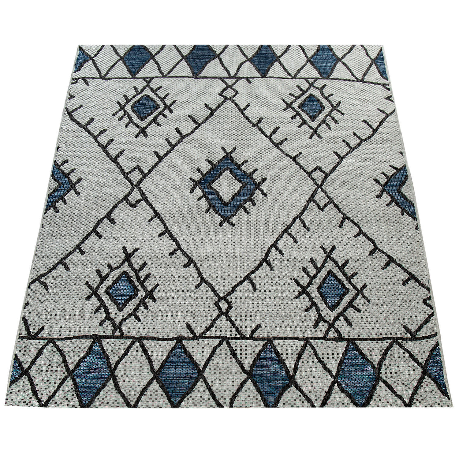 OUTDOORTEPPICH 120/160 cm Kuba 124 - Blau, Textil (120/160cm) - Paco Home