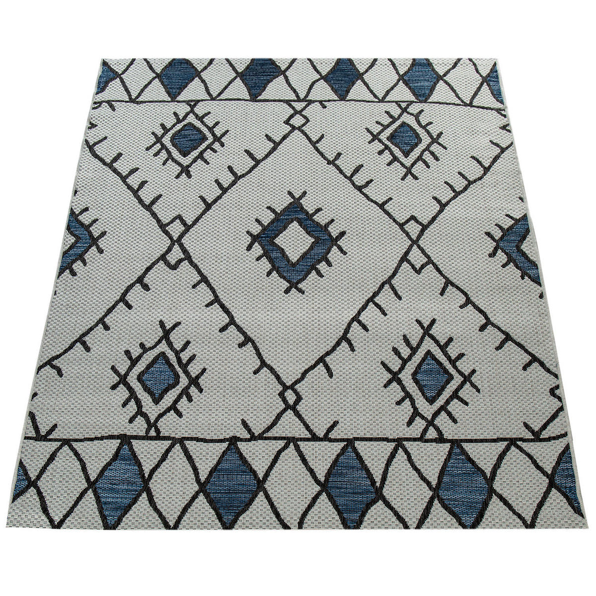 OUTDOORTEPPICH 120/160 cm Kuba 124 - Blau, Textil (120/160cm) - Paco Home