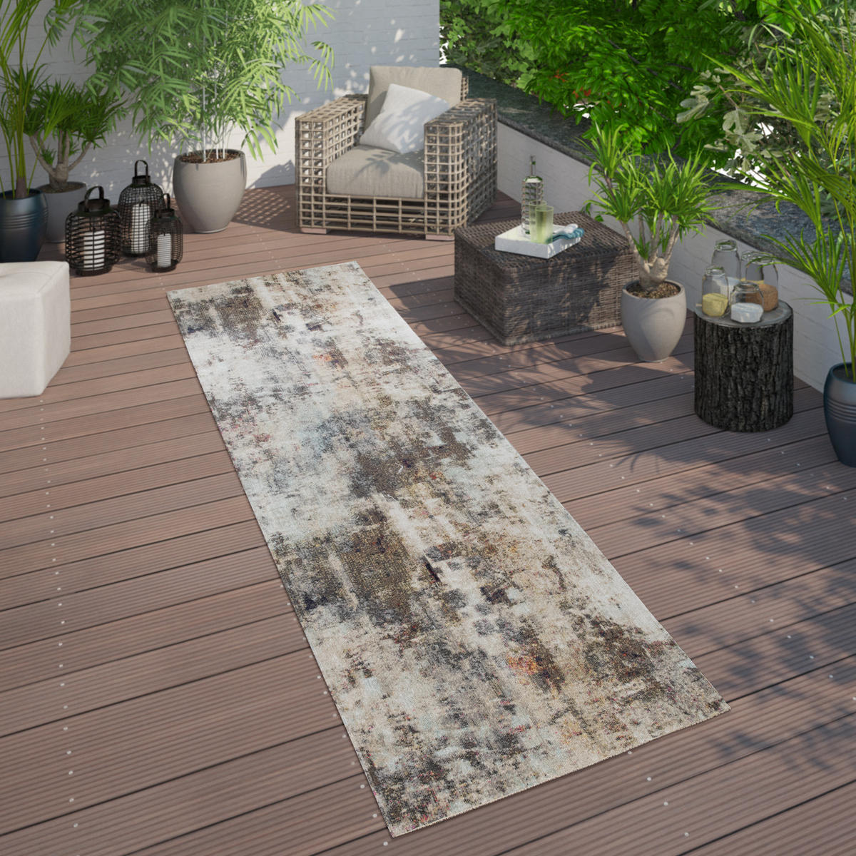 OUTDOORTEPPICH 60/100 cm Artigo 445 - Multicolor, Textil (60/100cm) - Paco Home