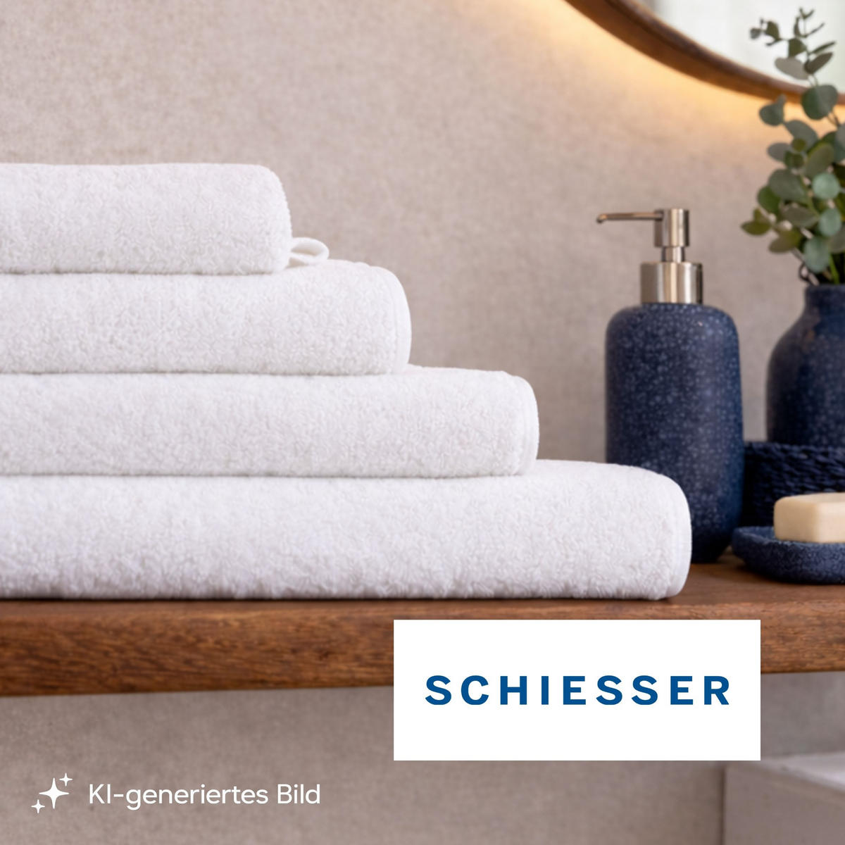 WASCHHANDSCHUHSET Milano - 5-teilig - 16x22 cm - Weiß - Weiß, Textil (16/22cm) - SCHIESSER