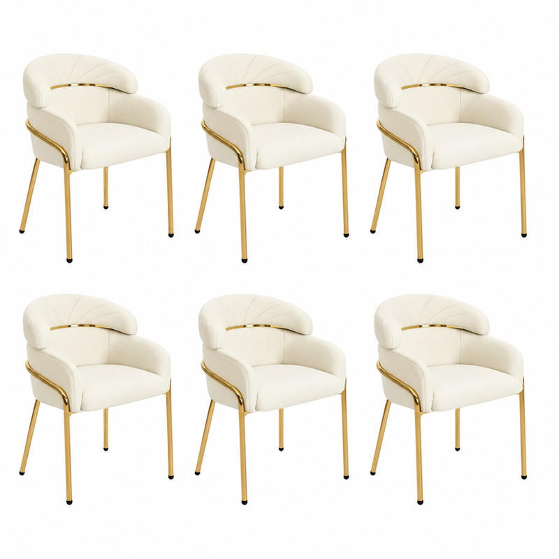 Meubliv Esszimmerstuhl Beige 53.3x79x53 cm