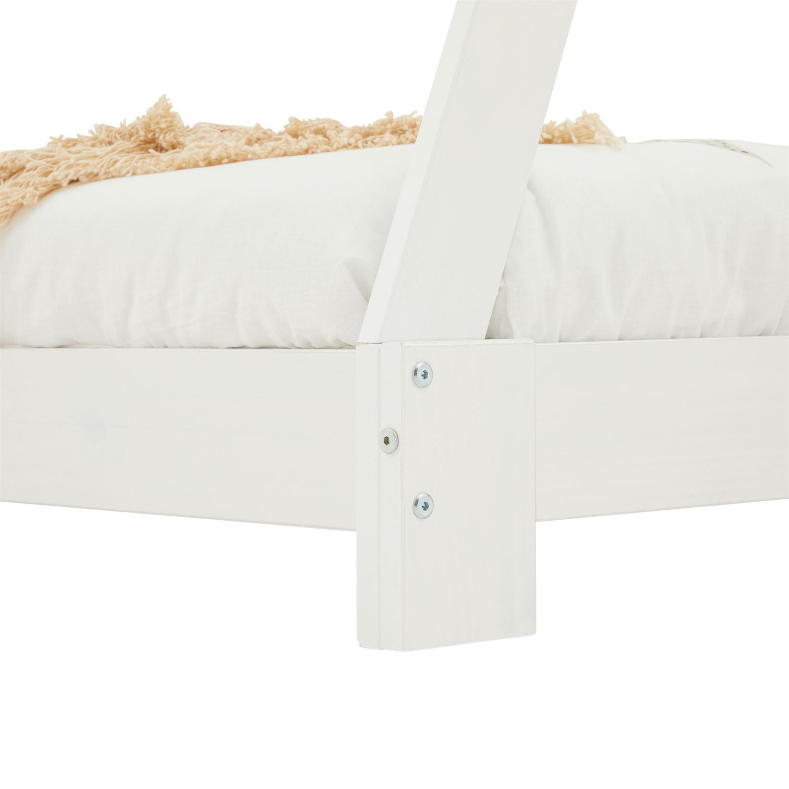 TIPIBETT ELIN 90X190 CM - Weiß, Holz (90/190cm) - IDIMEX