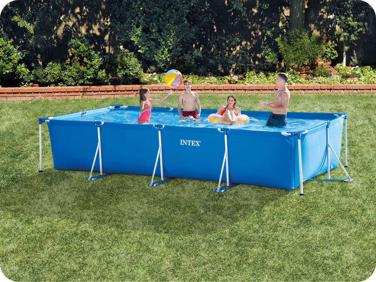 POOL SET 450 x 220 x 84 cm, 10in1 - 28274 - Blau, Textil (450/84/220cm)