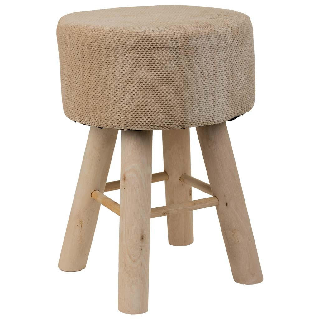 HOCKER aus Holz, braun, 32x44cm - Braun, Holzwerkstoff (32/44/32cm) - Wanderlust