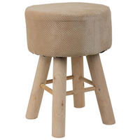 HOCKER aus Holz, braun, 32x44cm - Braun, Holzwerkstoff (32/44/32cm) - Wanderlust