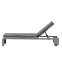 GARTENLIEGE - Grau, Kunststoff (196/32/60cm) - home24