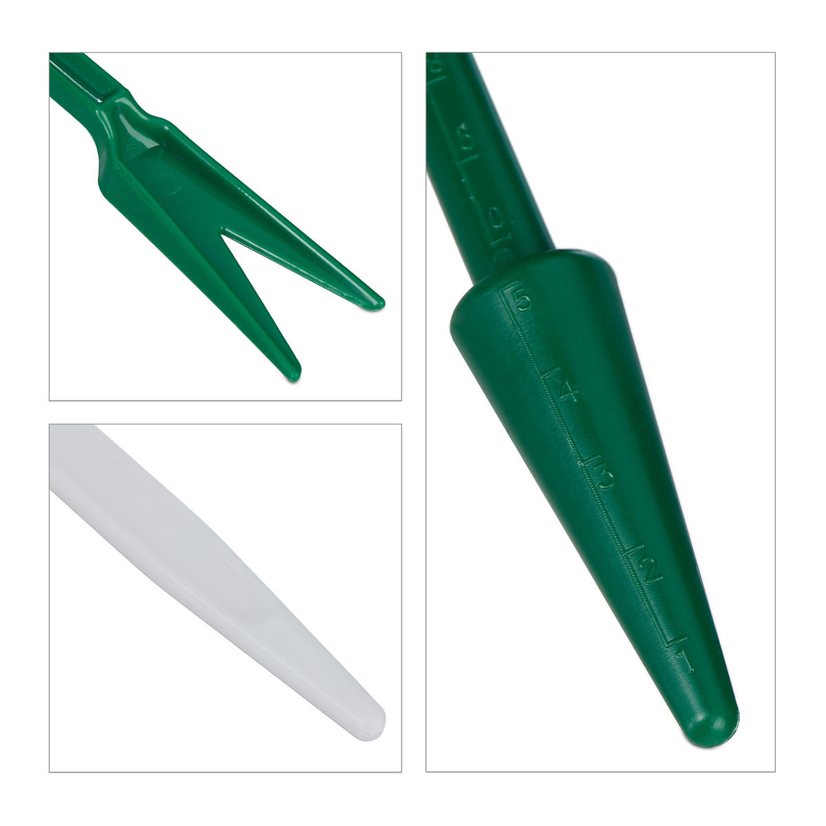 96XSAKSIJE za sadnice - višebojno, papir/plastika (8/8/8cm) - Relaxdays