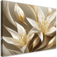 KUNSTDRUCK Gold 60/40 cm - Goldfarben, Textil (60/40cm) - KUNSTLOFT