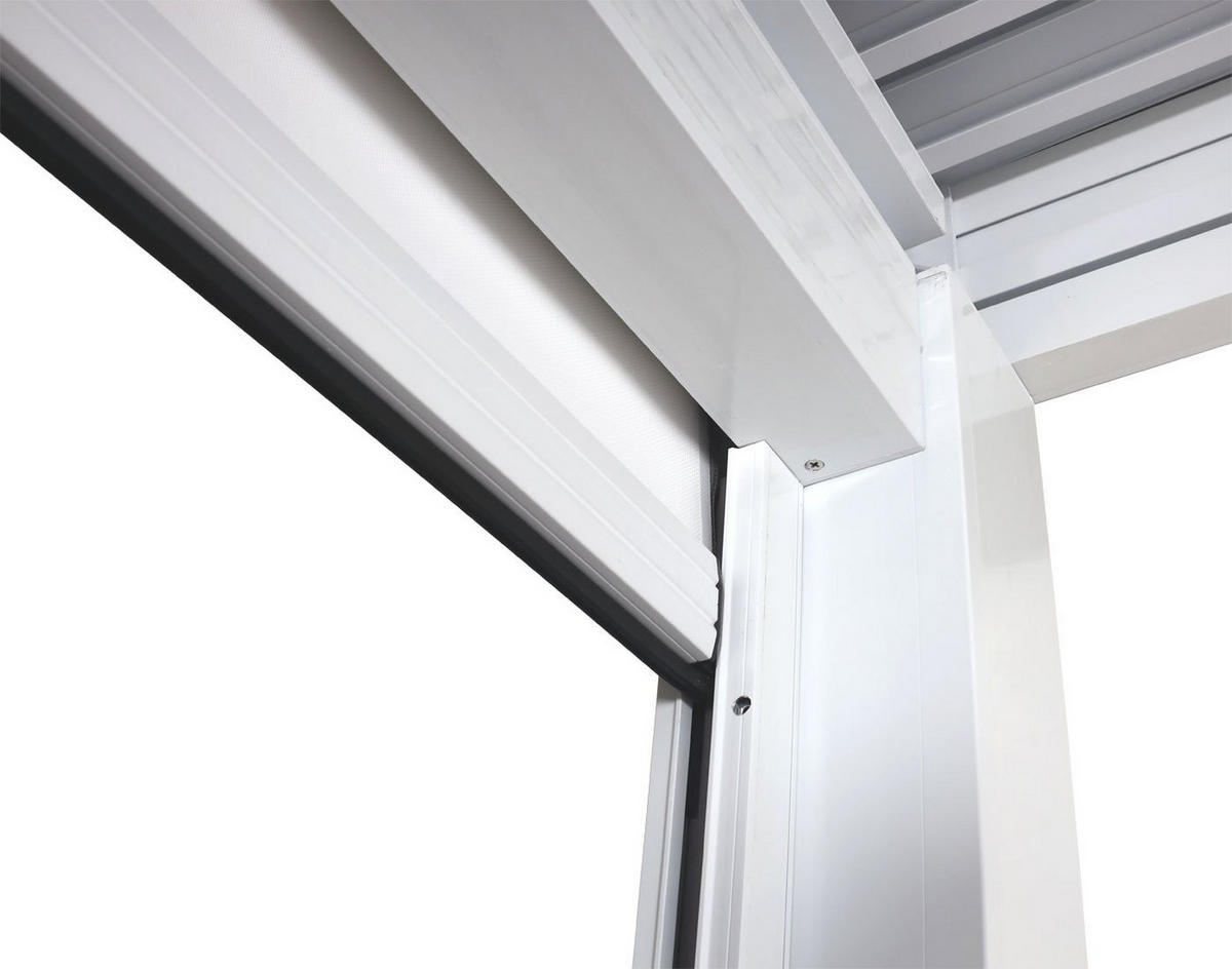 PERGOLA MIT SEITENWAND Weiß - Weiß, Metall (300/220/300cm) - MCW