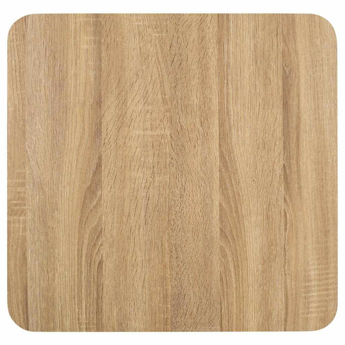 BISTROTISCH Hellbraun 50/50 Cm Mdf - Hellbraun, Holzwerkstoff (50/50/75cm) - vidaXL