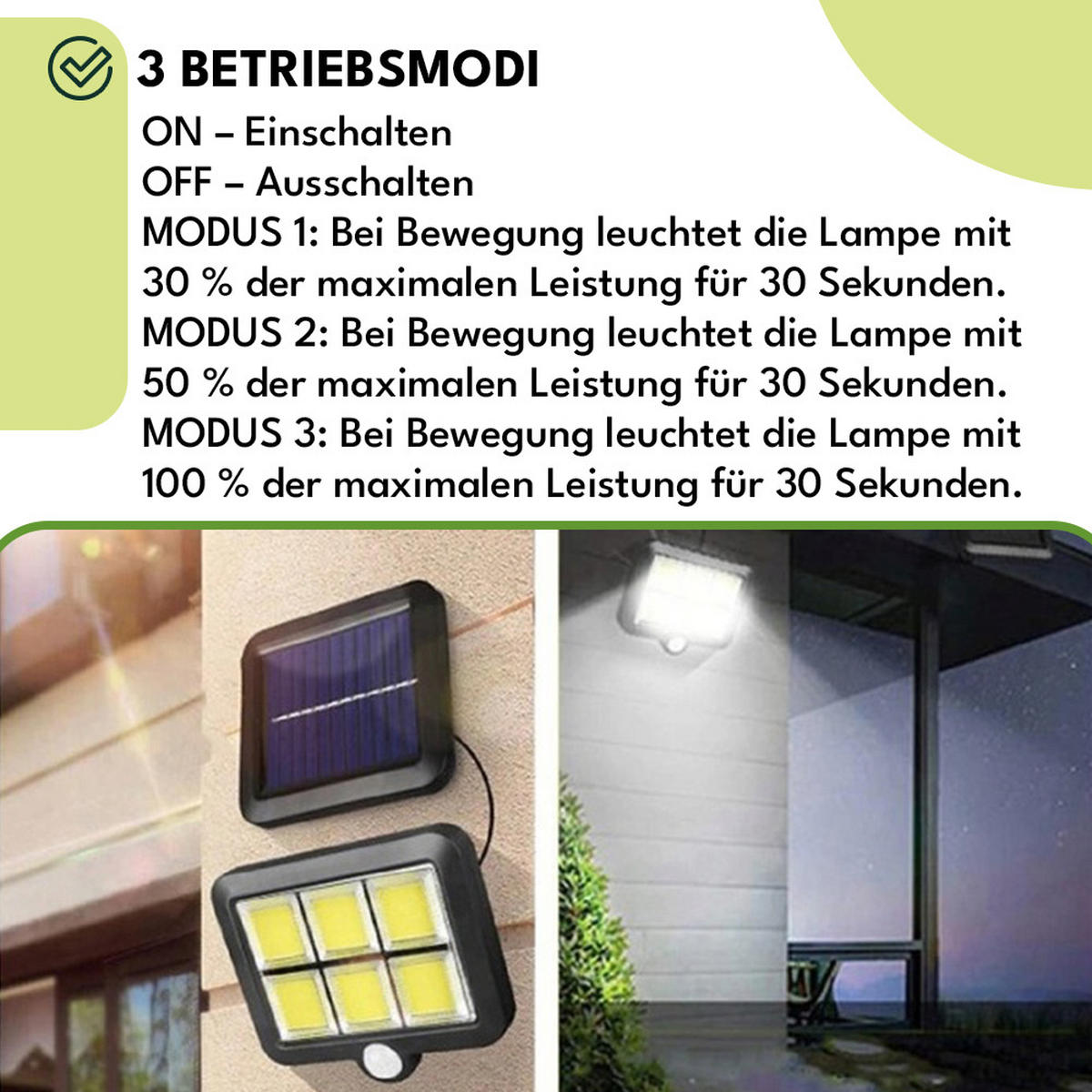 SOLARLAMPE für Außen mit Bewegungsmelder - Schwarz, Kunststoff (5/15/10cm) - KRUMAD