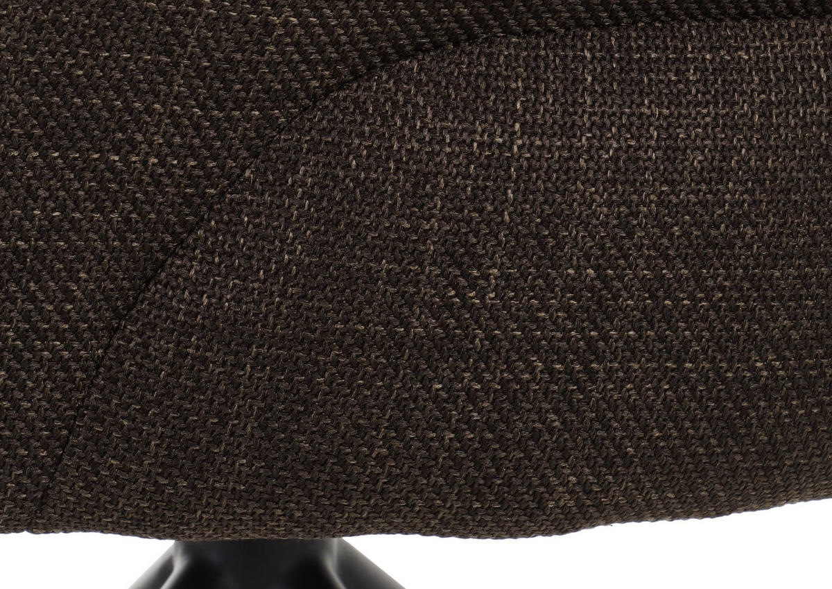 STUHL 100% Polyester 63 x 64 x 87 cm dunkelbraun POLSTERSTÜHLE #02 - Dunkelbraun, Kunststoff (63/87/64cm) - Massivmoebel24