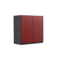 HÄNGESCHRANK R-Line Rot 60 cm J-Shape - Anthrazit/Rot, Holzwerkstoff (60/60/31cm) - Vicco