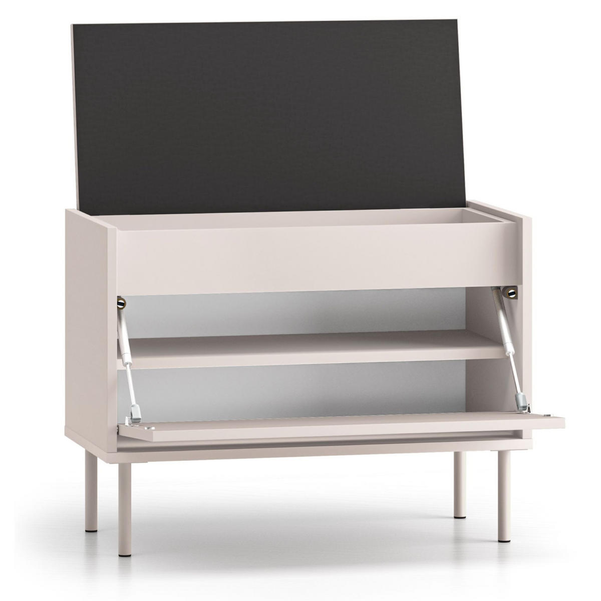 SCHUHBANK Dioce Kaschmirgrau 69 cm - Taupe, Holz/Holzwerkstoff (68.4/50/33.3cm) - Selsey