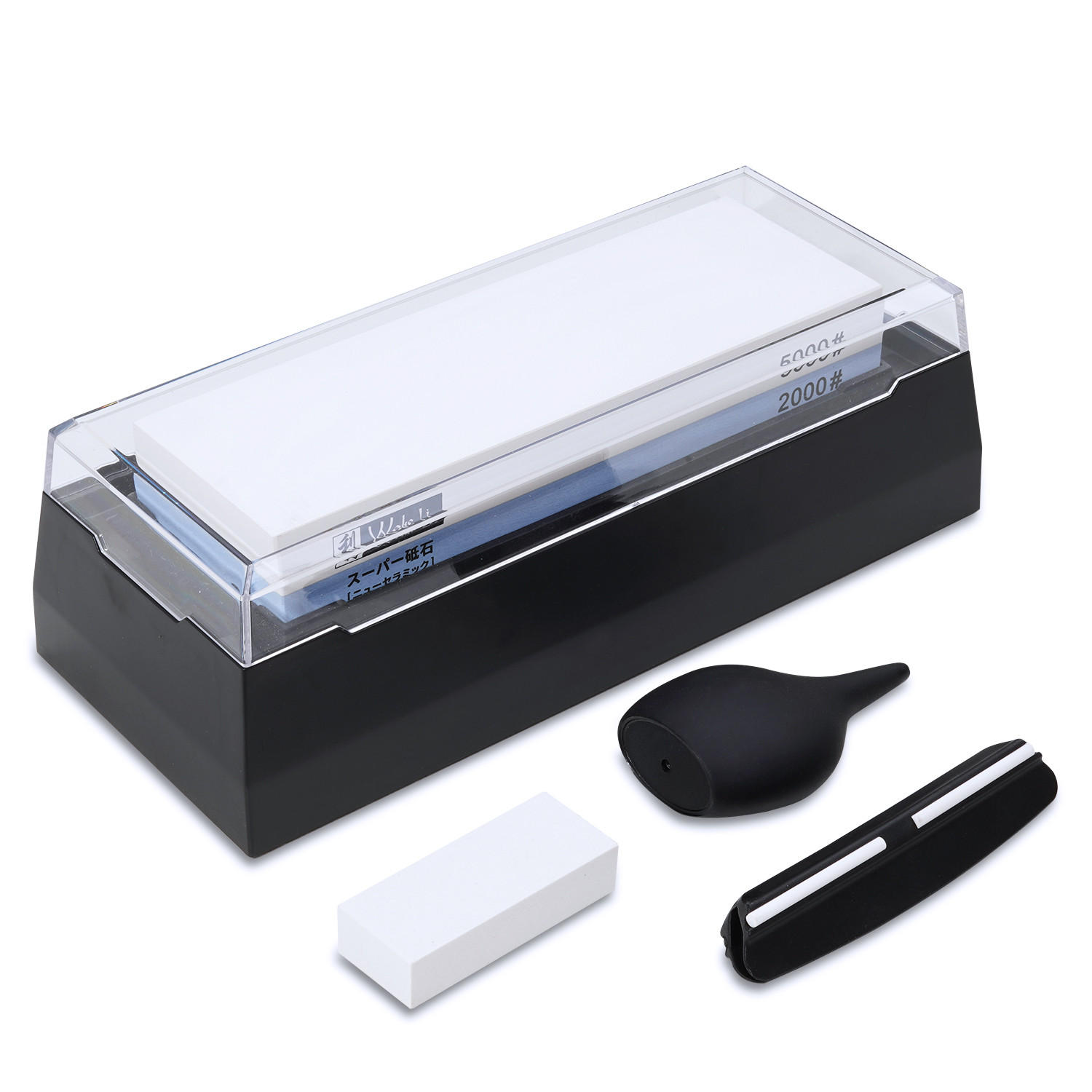 SCHLEIFSTEIN 2000/5000 - Weiß, Kunststoff - Wakoli