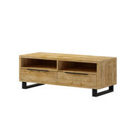 LOWBOARD Halle Wotan Eiche 124 / 50 / 50 cm - Braun, Holz/Holzwerkstoff (124/50/50cm) - Feldmann-Wohnen