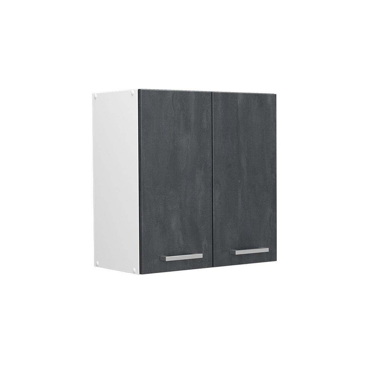 KÜCHENFRONT R-Line Schwarz Beton 59.2 x 59 cm Möbelfront für den Hängeschrank - Schwarz, Holzwerkstoff (59.2/59/1.6cm) - Vicco