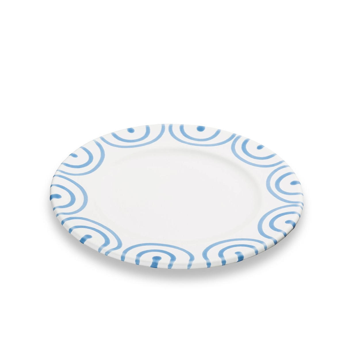TELLER Geflammt - Weiß, Keramik (18cm) - Gmundner Keramik