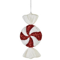 CHRISTBAUMANHÄNGER Santa Lila Weiß 15x6x32 cm Kunststoff - Weiß, Kunststoff (6/32/15cm) - Mondex