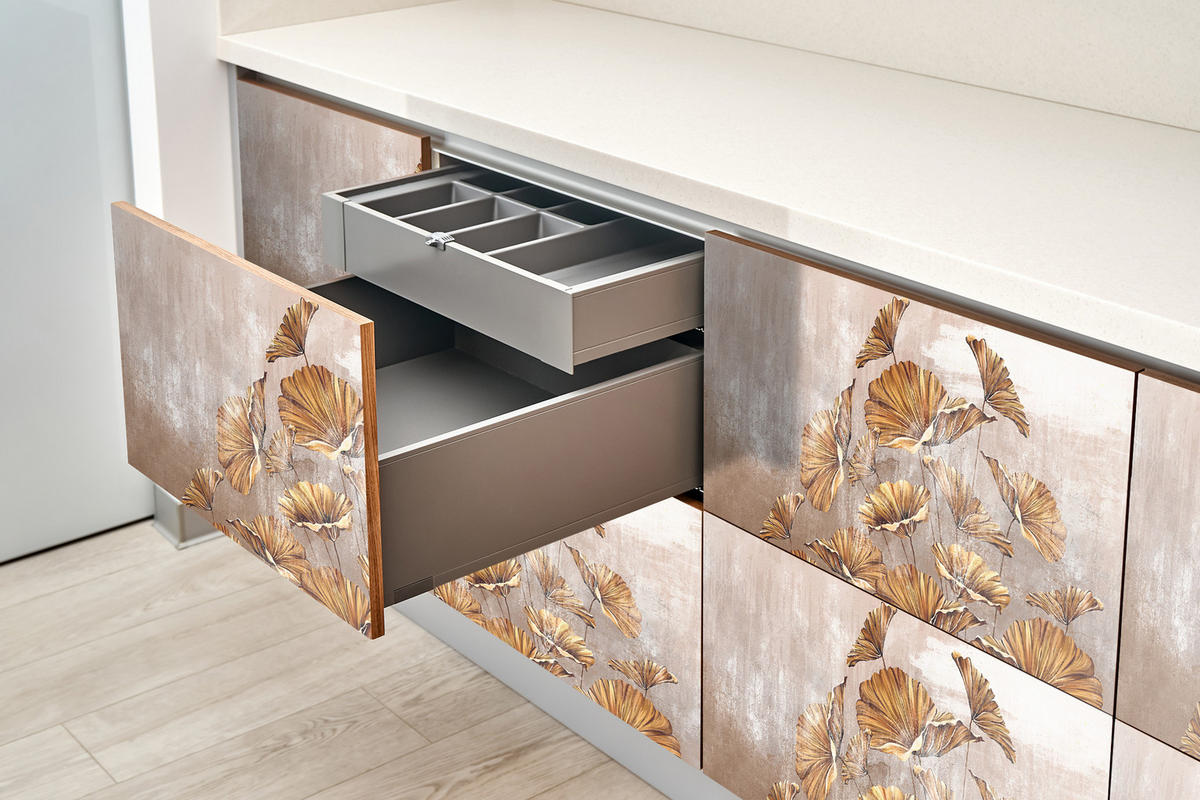 MÖBLAUFKLEBER 100x50 cm beige - Cognac, Kunststoff (100/50/0.1cm) - Wallfluent