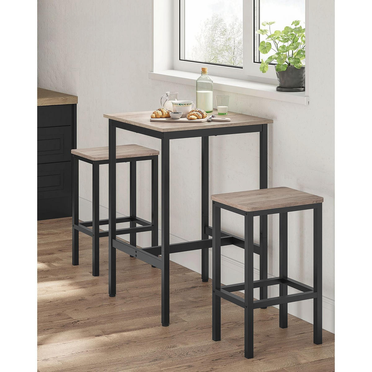BARTISCH DAKAR - Schwarz, Holzwerkstoff (60/60/92cm) - Hansiro