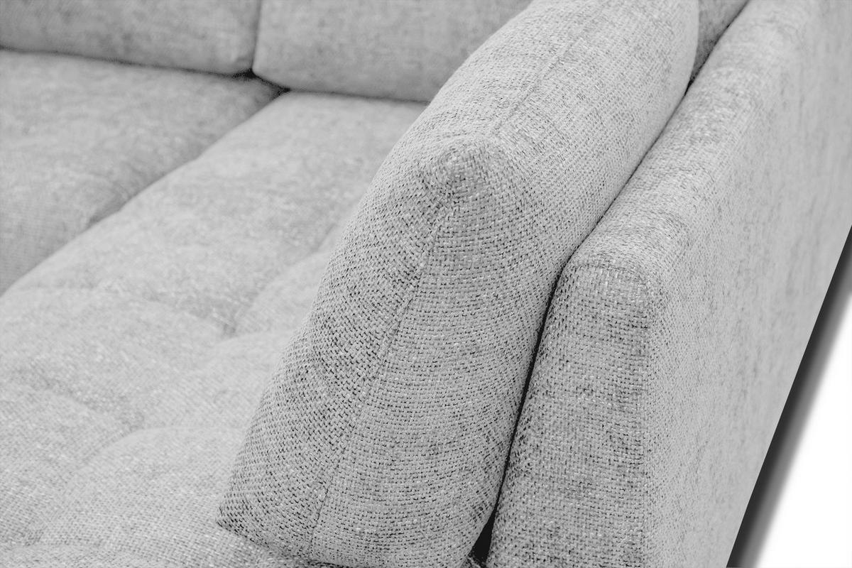ECKSOFA SALVINI 5-Sitzer, hellgrau - Hellgrau/Schwarz, Holzwerkstoff/Textil (292/158cm) - Courtois Laville