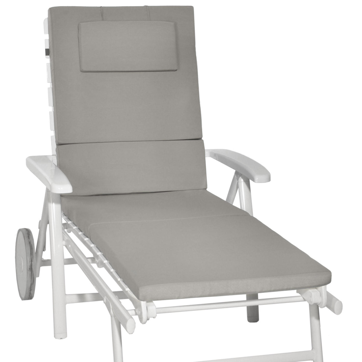 ROLLLIEGENAUFLAGE Loft RL 200/60/5 cm Hellgrau - Hellgrau, Textil (60/5/200cm) - Beautissu 