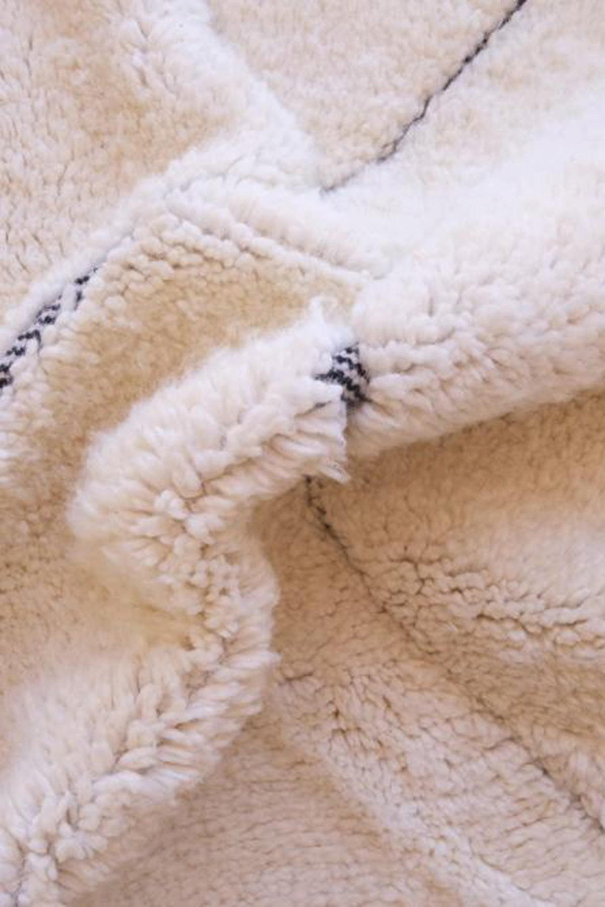 BERBERTEPPICH aus reiner Wolle 155x 216 cm - Weiß, Naturmaterialien (155/216cm) - AFK Living