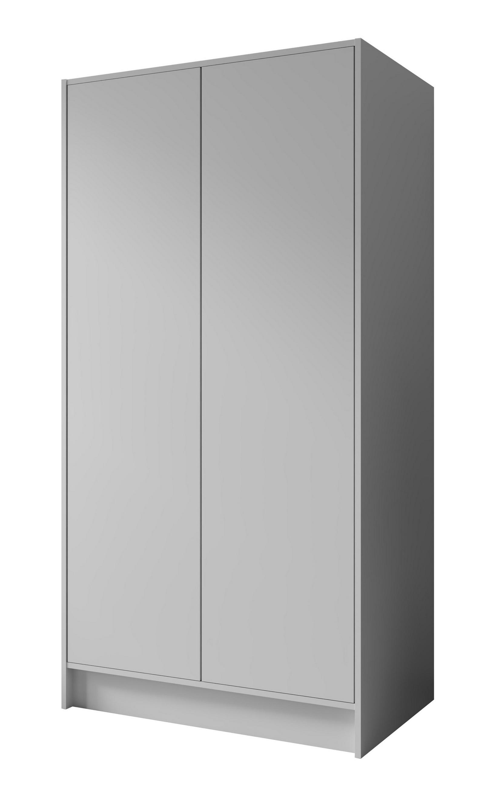SCHRANK Weiß 100 ALA Ohne Spiegel Ohne Griffe - Weiß, Holzwerkstoff (102/200/51cm) - Sepro Meble