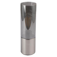 LED TISCHLEUCHTE Metall Silber ANNIKA - Silberfarben, Glas (9/9/30cm) - Globo Lighting