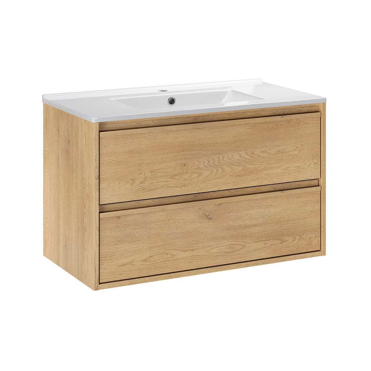 WASCHTISCH 81cm Edmé Holz - Braun, Holzwerkstoff (81/52/46cm) - Petits-meubles