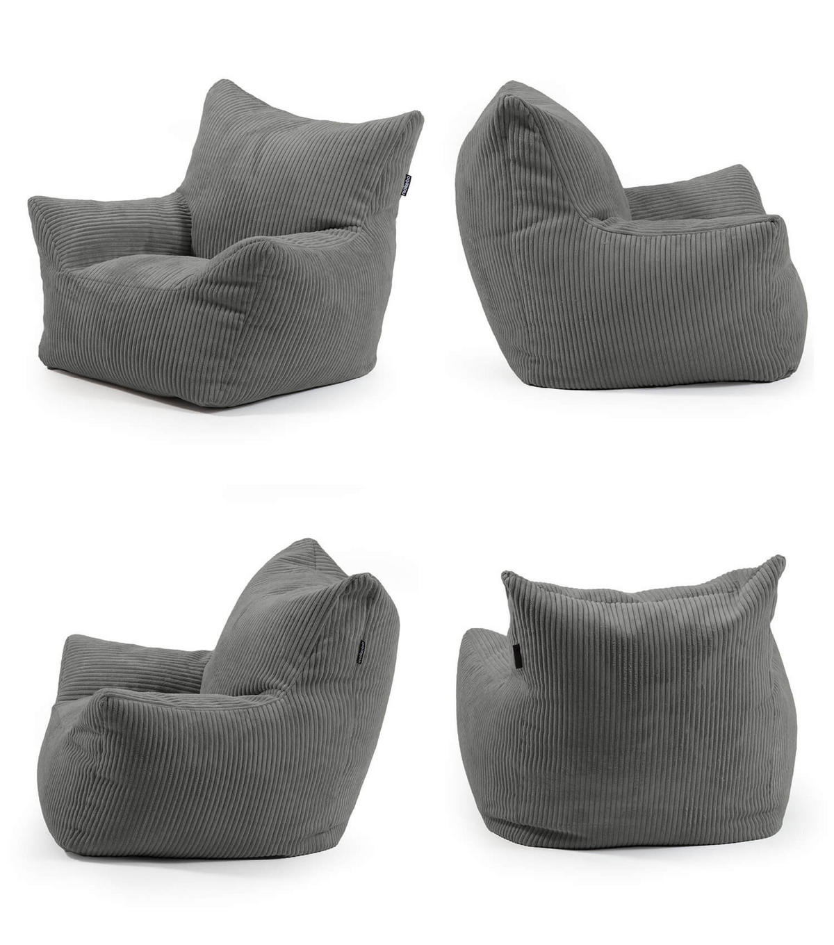 KINDERSESSEL Der Pausenheld - Anthrazit, Textil (52/57/53cm) - Mokebo