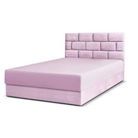 BOXBETT Majorka 120x200 cm mit Bettkasten und Matratze, rosa - Rosa, Holz (120/200cm) - Margaret Hadas24
