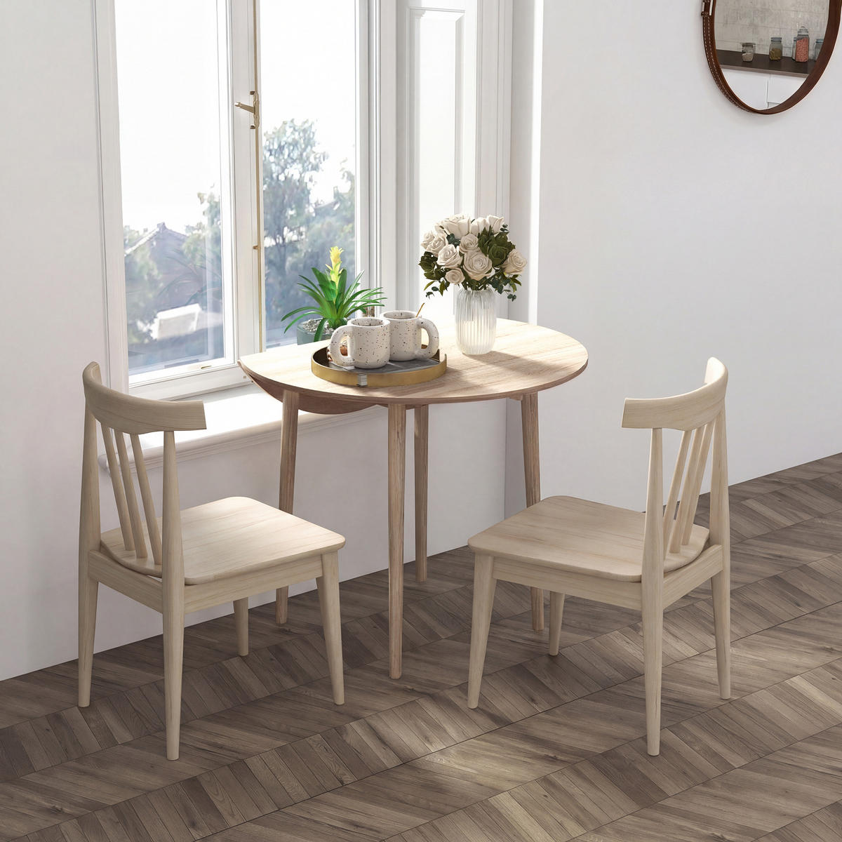 ESSTISCH Naturholz 1 Stück - Beige, Kunststoff (89/89/73.5cm) - GiPP
