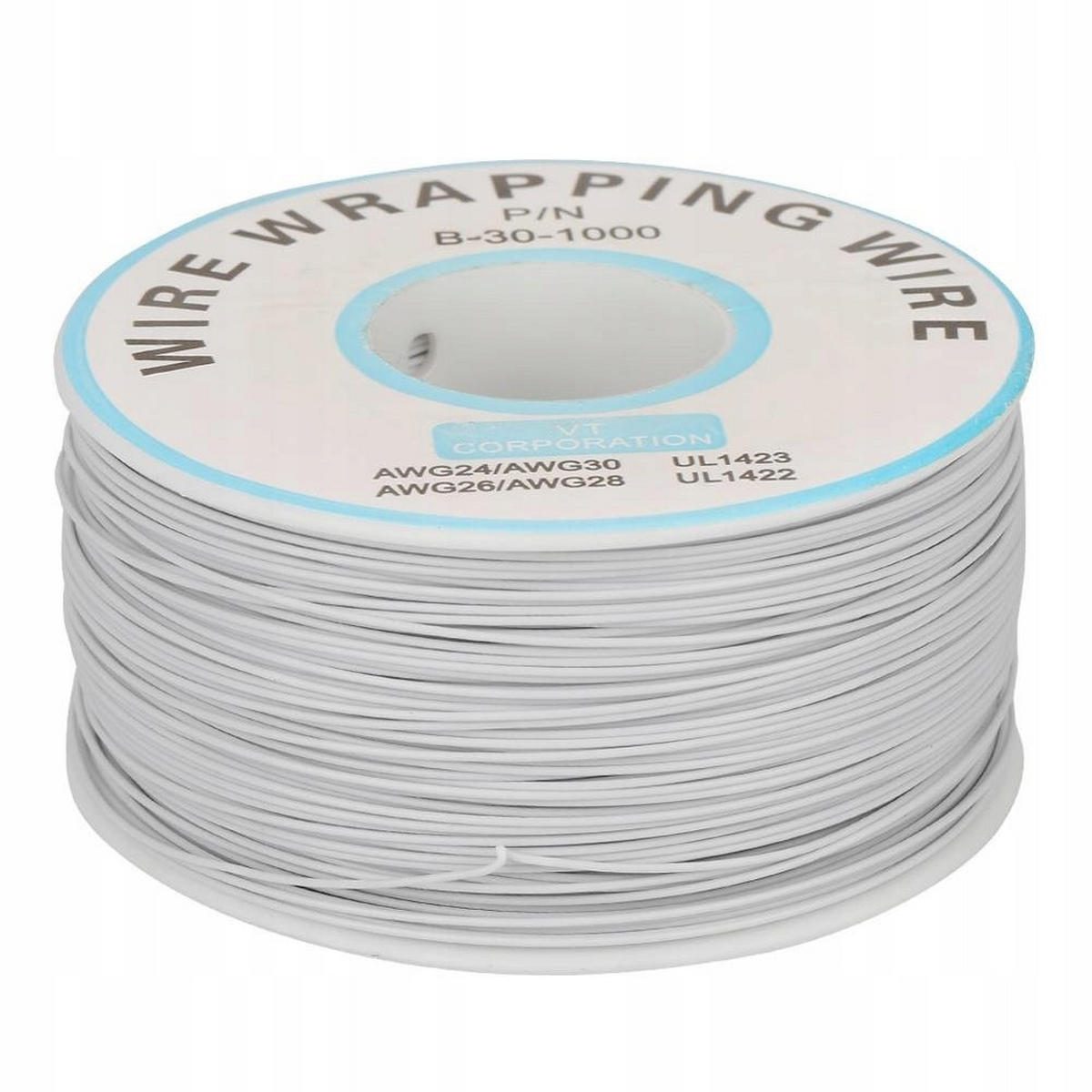 KABEL Kynar - 0,25 mm AWG 30, Außendurchm. 0,6 mm, 200 m, verzinntes Kupfer, 300 V, -60 bis 200 °C - Multicolor, Kunststoff/Metall (10/10/10cm)