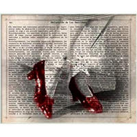 POSTER Zauberer Von Oz Und Dorothys Schuhe A4 Rahmenlos - Klar, Papier (29.7/5/21cm) - Nacnic