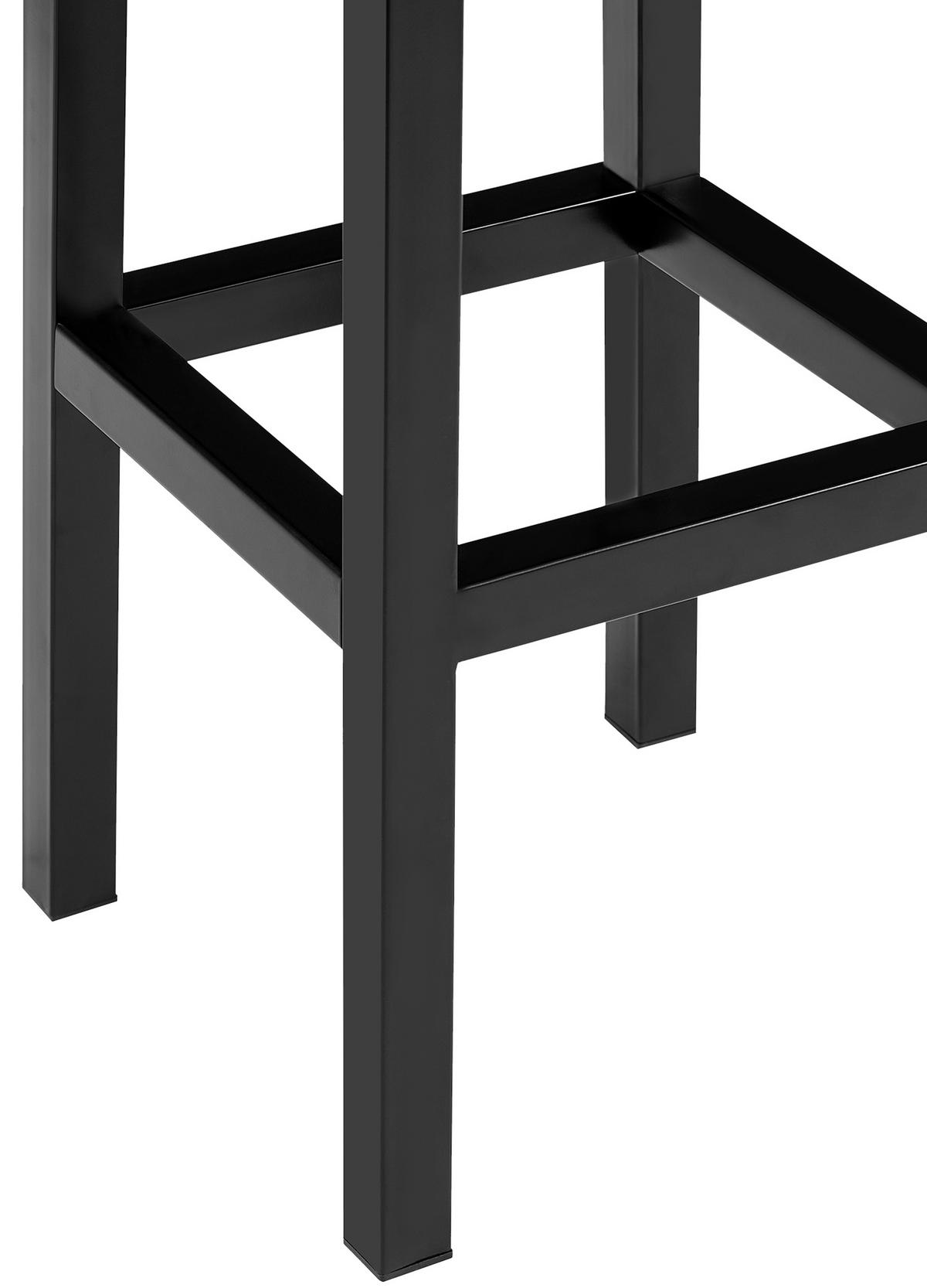 BARHOCKER Talon Stoff dunkelgrau - Dunkelgrau/Grau, Holz/Textil (37/83/37cm) - TPFLiving