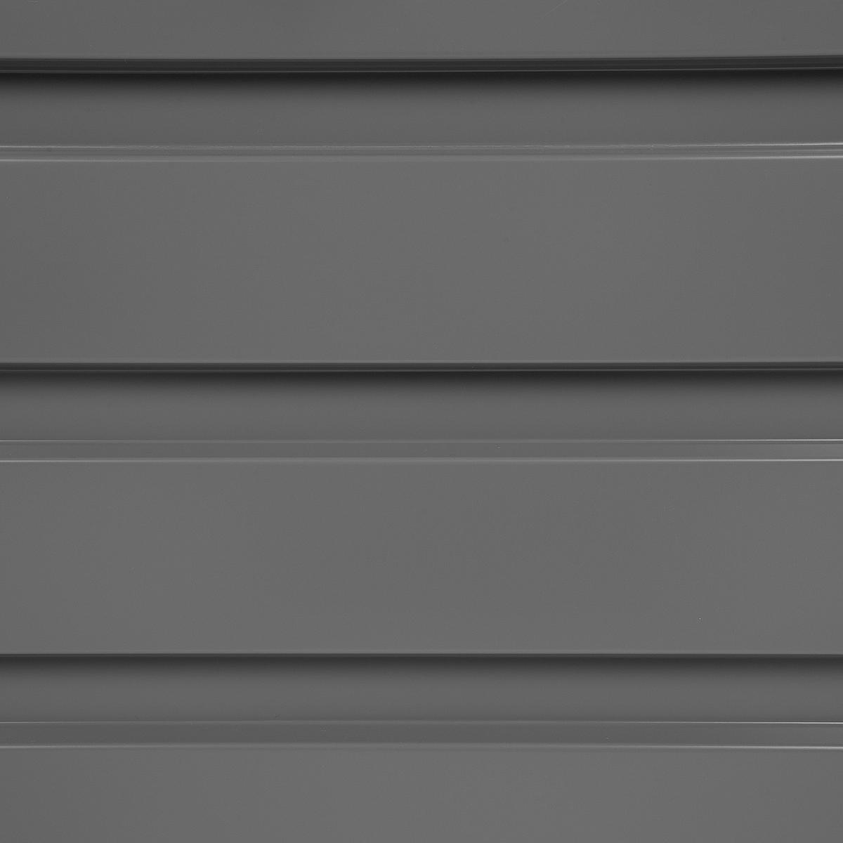 AUFLAGENBOX Stahl grau 165/70 cm Cebrosa - Grau, Metall (165/63/70cm) - Beliani