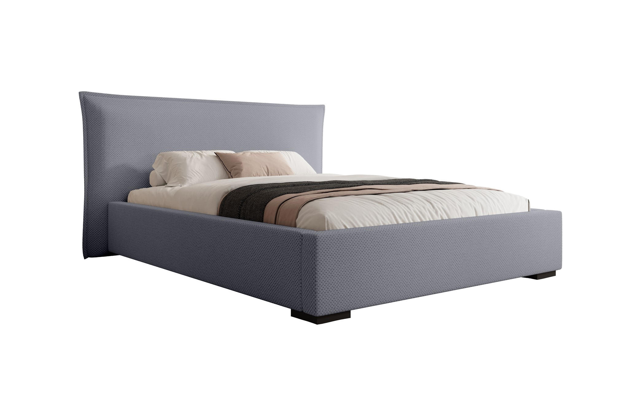 POLSTERBETT Amada In Pop - Grau, Holzwerkstoff/Textil (160/200cm) - Fun Möbel