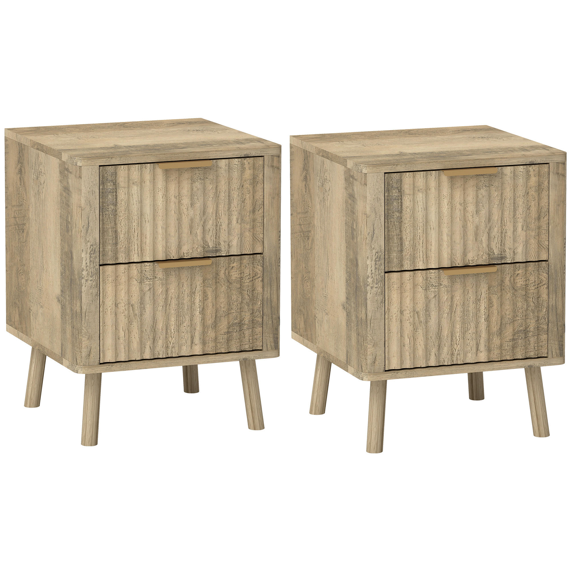 ComfortXL Nachtschrank Eiche 40x53x40 cm