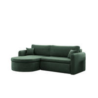 ECKSOFA Feliz In Poso - Grün, Holzwerkstoff/Textil (160/250cm) - Fun Möbel