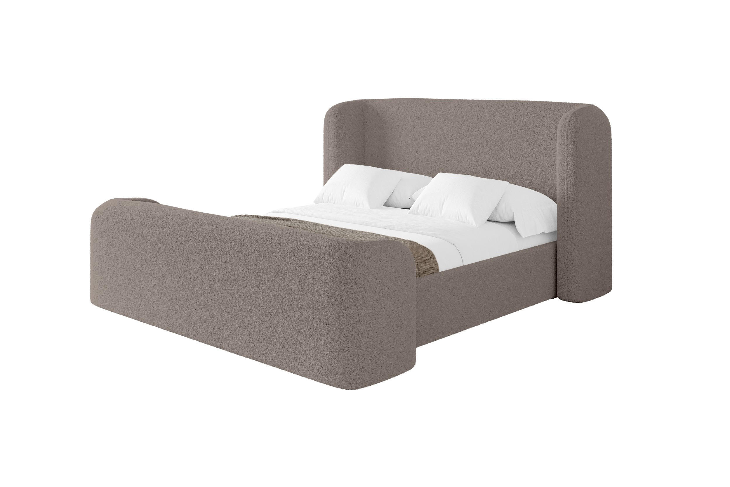 Altdecor Polsterbett Braun 180x200 cm