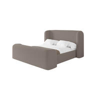 POLSTERBETT mit Bettkasten, Fußteil und Lattenrost, Boxbett ohne Matratze - ESTI-Z 160x200 Braun - Braun, Holzwerkstoff/Textil (160/200cm) - ALTDECOR
