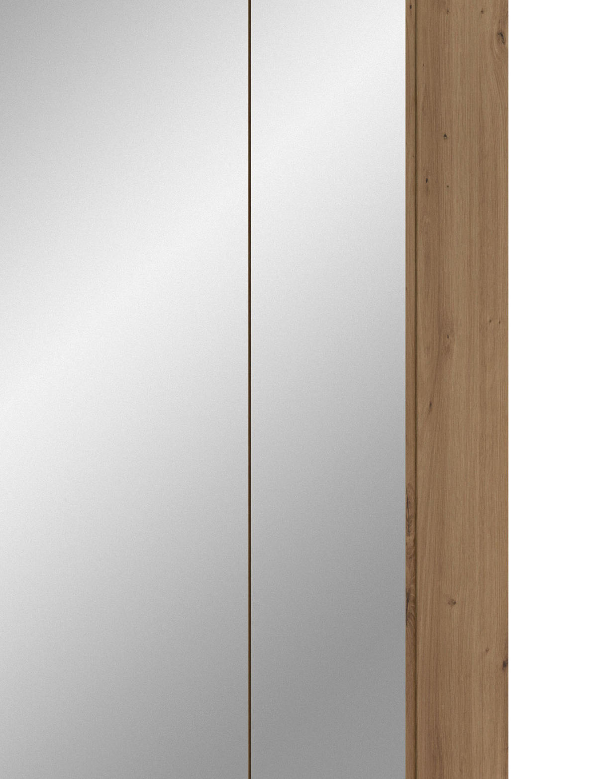 BADMÖBEL SET 2-teilig in Artisan Eiche, Badkombination 60 x 185 cm, Cover - Eichefarben/Schwarz, Glas/Holzwerkstoff (60/185/30cm) - Inn.Furn