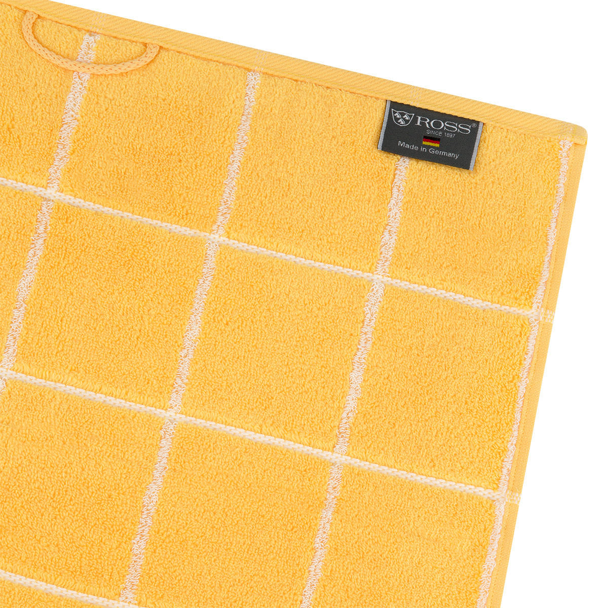 FROTTIERSET Sensual Skin Karo 4-teilig - Gelb, Textil (50/100cm) - Ross