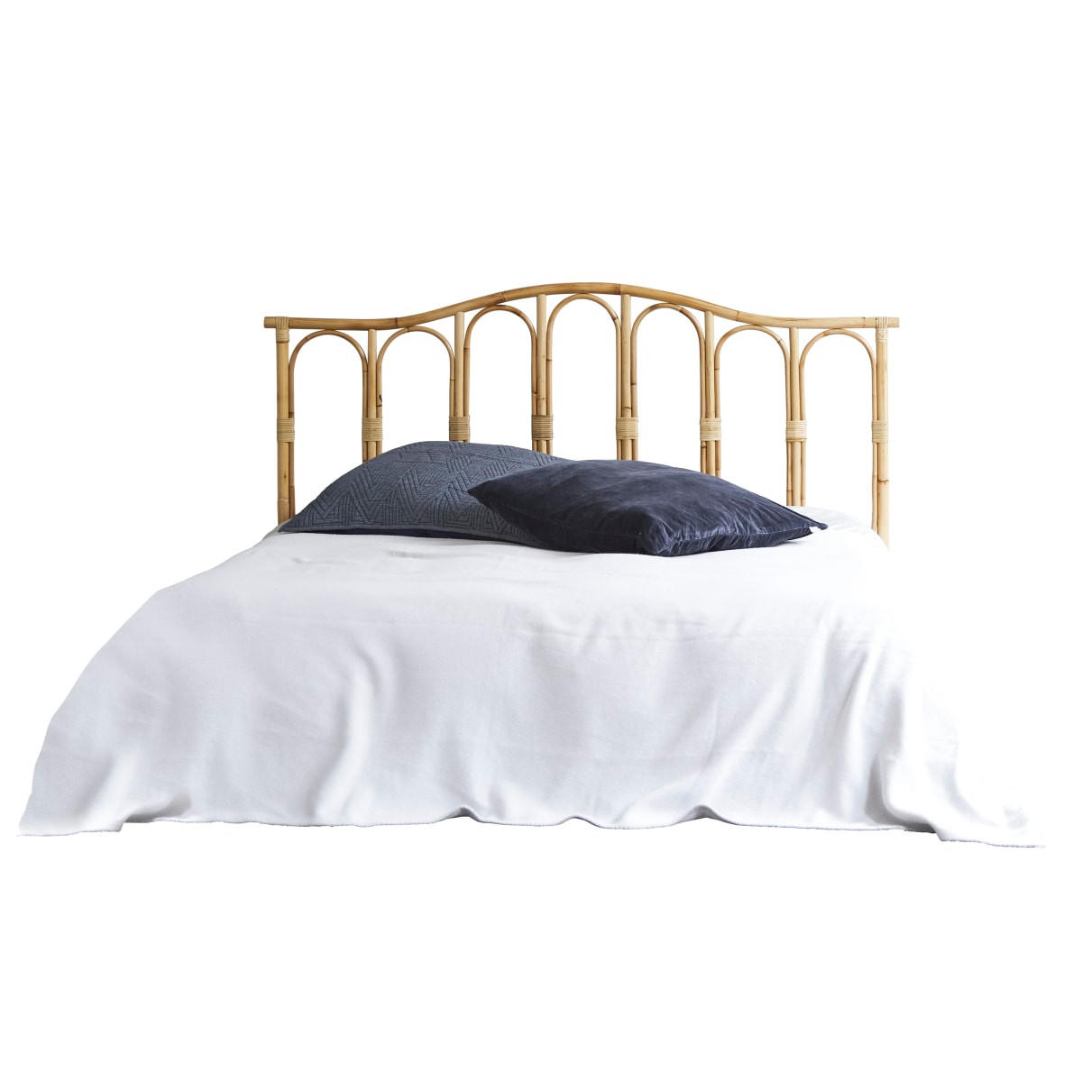 KOPFTEIL Ondine Natur aus Rattan - Naturfarben, Naturmaterialien (160/100/3cm) - Tikamoon