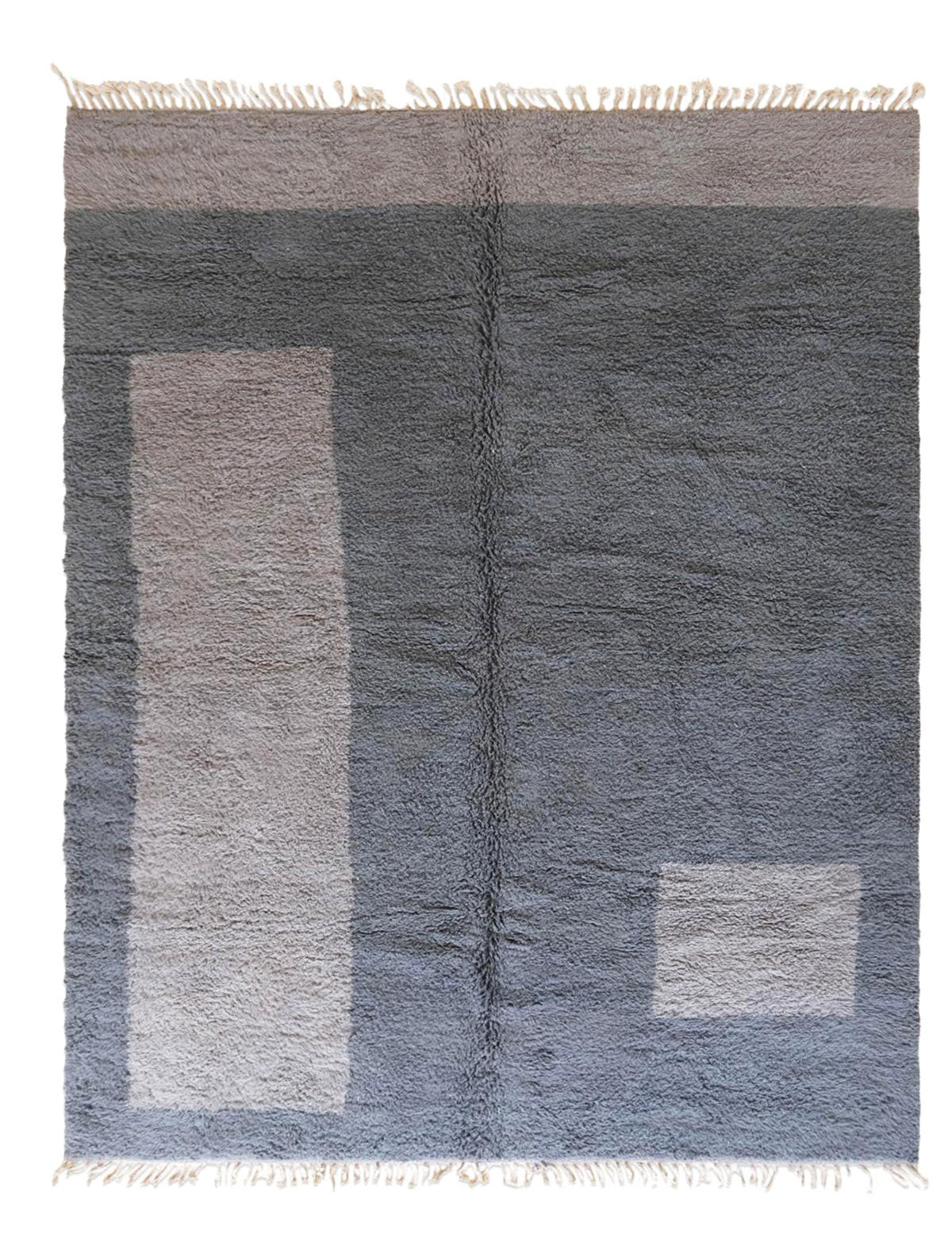 BERBERTEPPICH schlicht modern 310x 403 cm - Blau, Naturmaterialien (310/403cm) - AFK Living